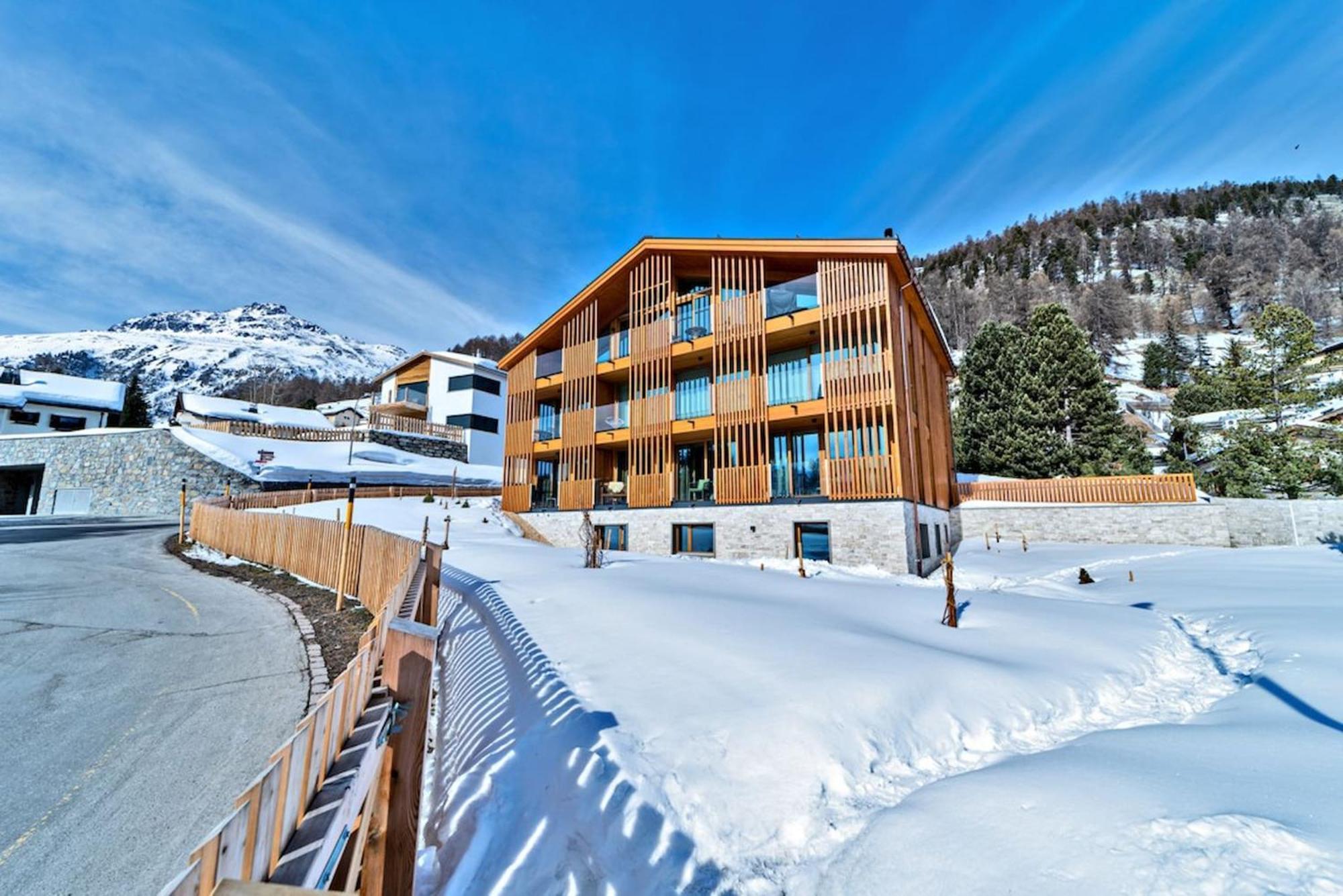 Ferienwohnung Chesa Muntanella - Samedan Exterior foto